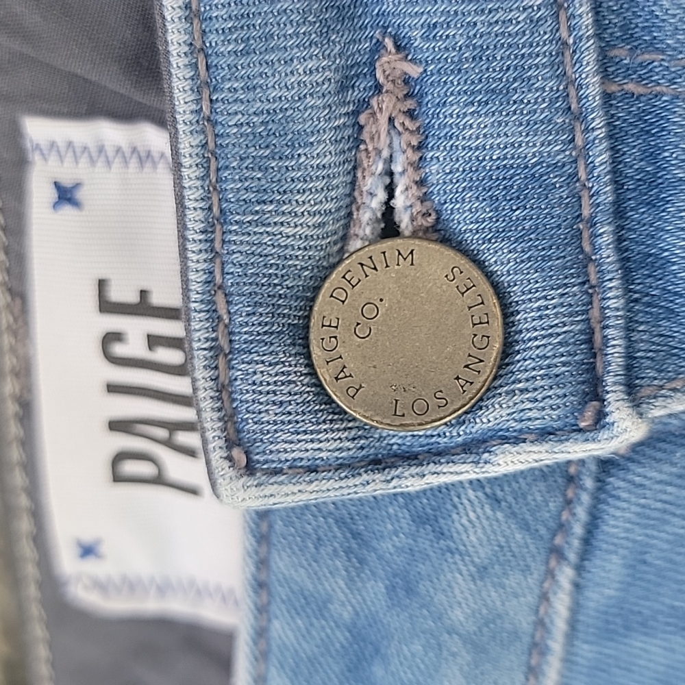 Paige Jane Zip Skinny Jeans Size 25 Low Rise Ankle Zip Y2K - Picture 4 of 16